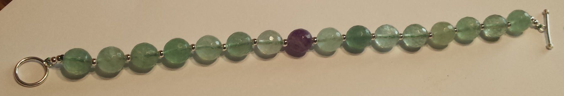Bracciali & Braccialetti: NEU: Fluorit Armband keine kette – Nuovo (secondo la descrizione) da Matten b. Interl venduto da EdelsteineInterlaken 1