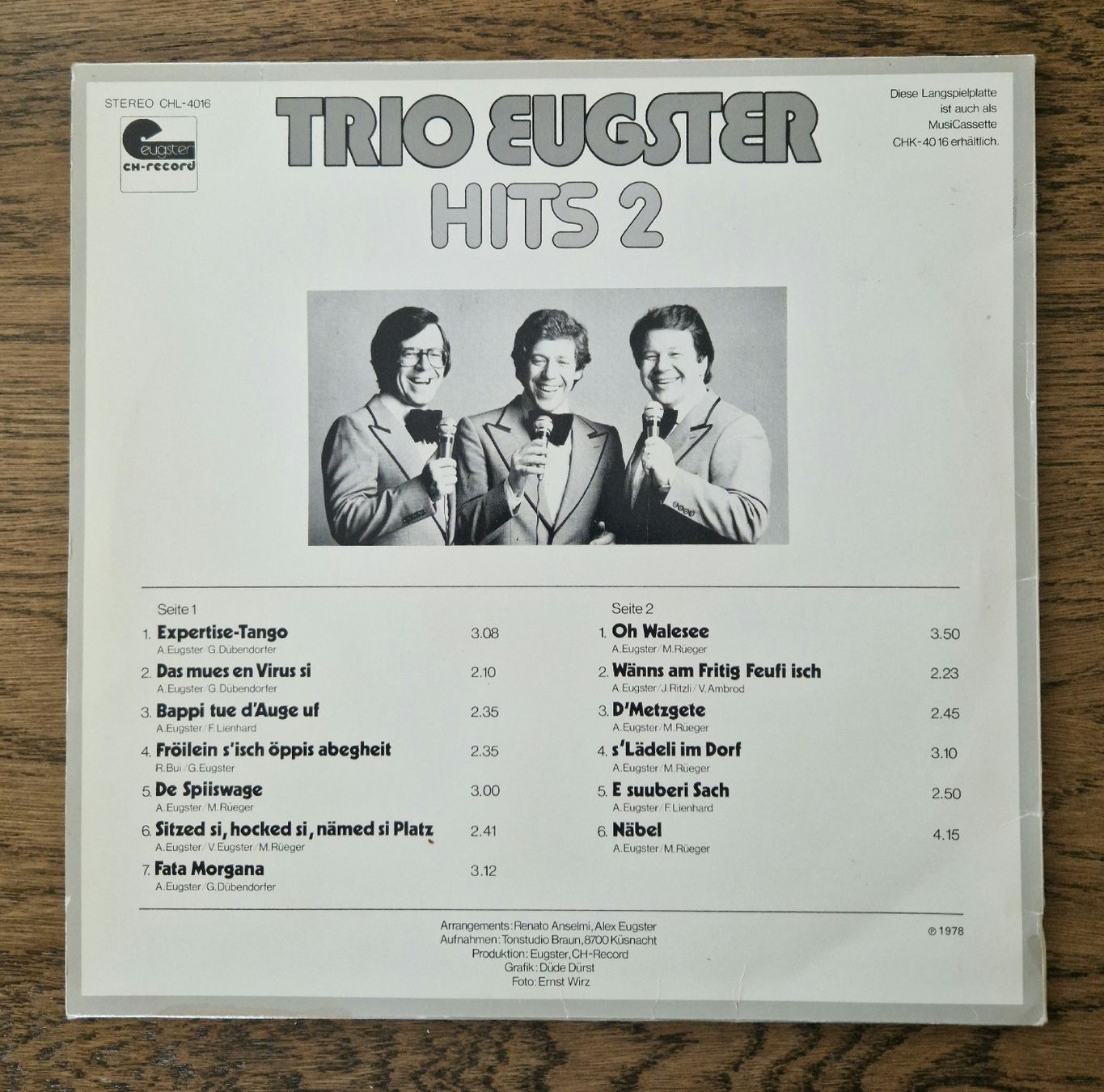 Dischi in vinile: Schallplatte Eugster, Original Autogramme, 1978 – Usato da Ebikon venduto da Donar50 1