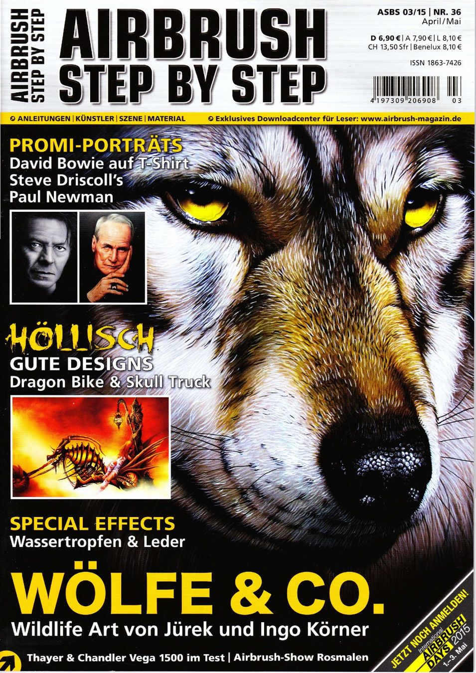 Zeitschriften & Magazine: Airbrush Step by Step 03/15 - Nr. 36 – Neu (gemäss Beschreibung) aus Reiden von mirtox