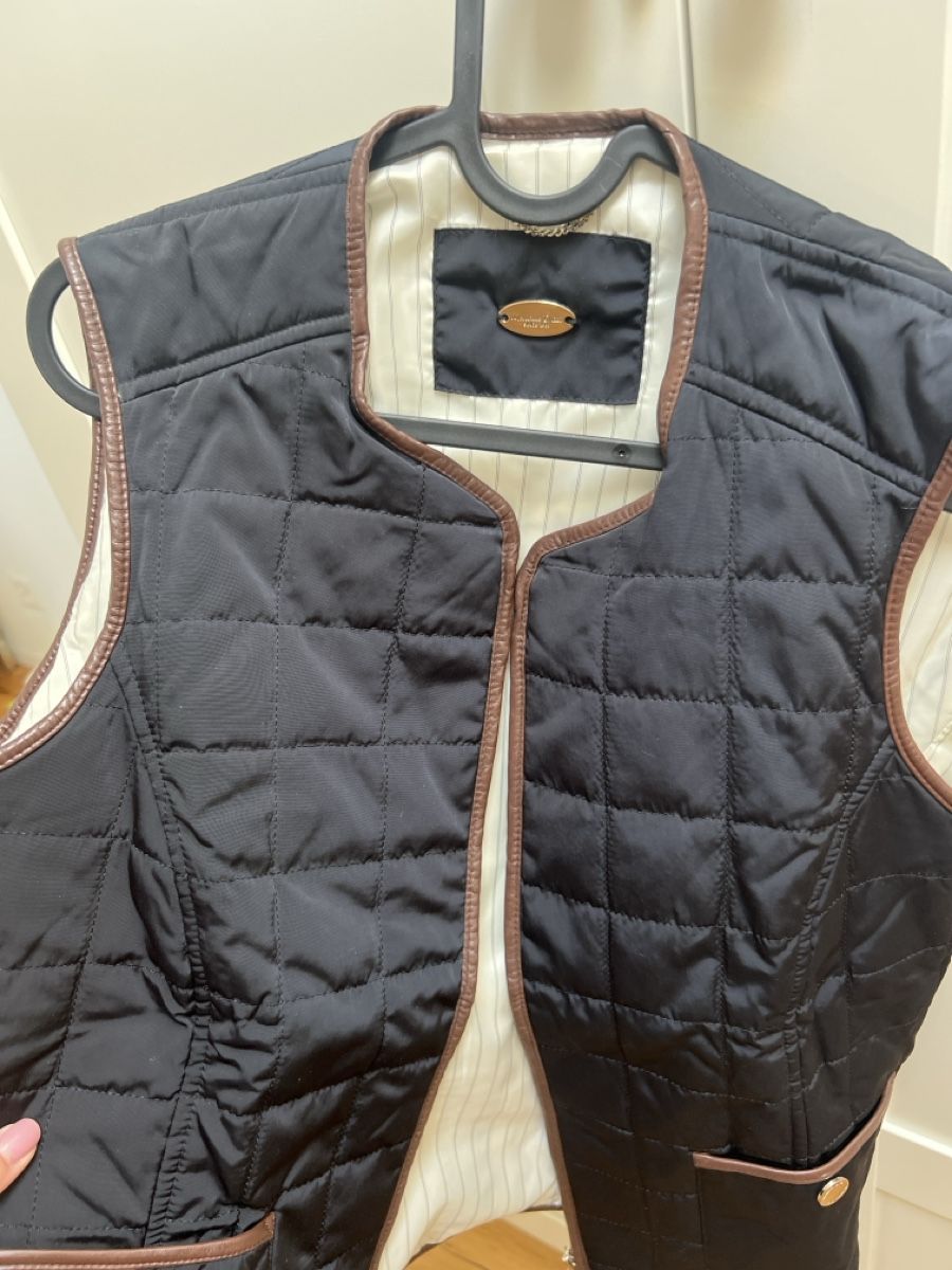 Massimo Dutti Gilets & Westen: Steppweste Massimo Dutti schwarz mit Lederdetails – Neu (gemäss Beschreibung) aus Zürich von Vania55 1