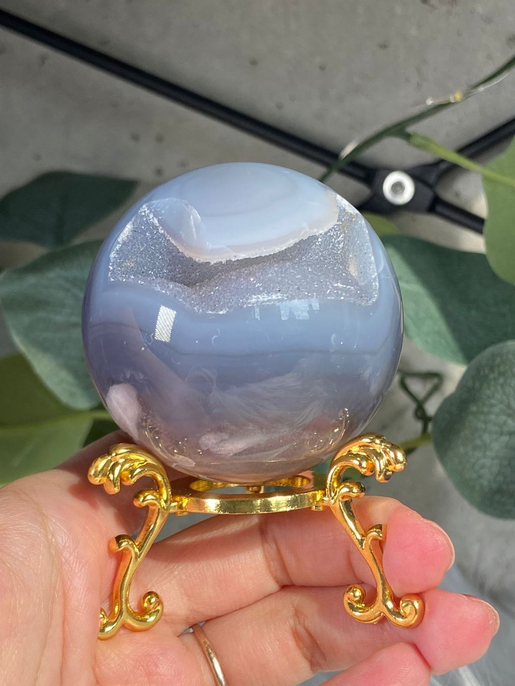 Mineralien & Heilsteine: Drusen-Flower-Achat – Neu (gemäss Beschreibung) aus Neuheim von m.hald