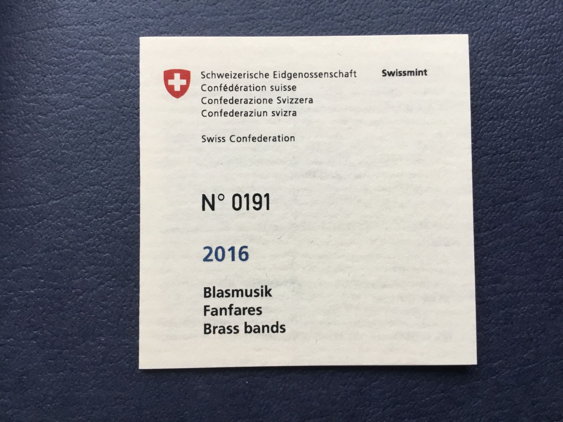 Tutti le monete: 20 Franken Silbermünze Blasmusik 2016 PP – Nuovo e nell'imballaggio originale da St. Margrethen SG venduto da alfapeugeot10 5