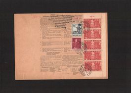 Begleitadresse mit Nr.216 im 5er Streifen + Nr. 246+251  !!!