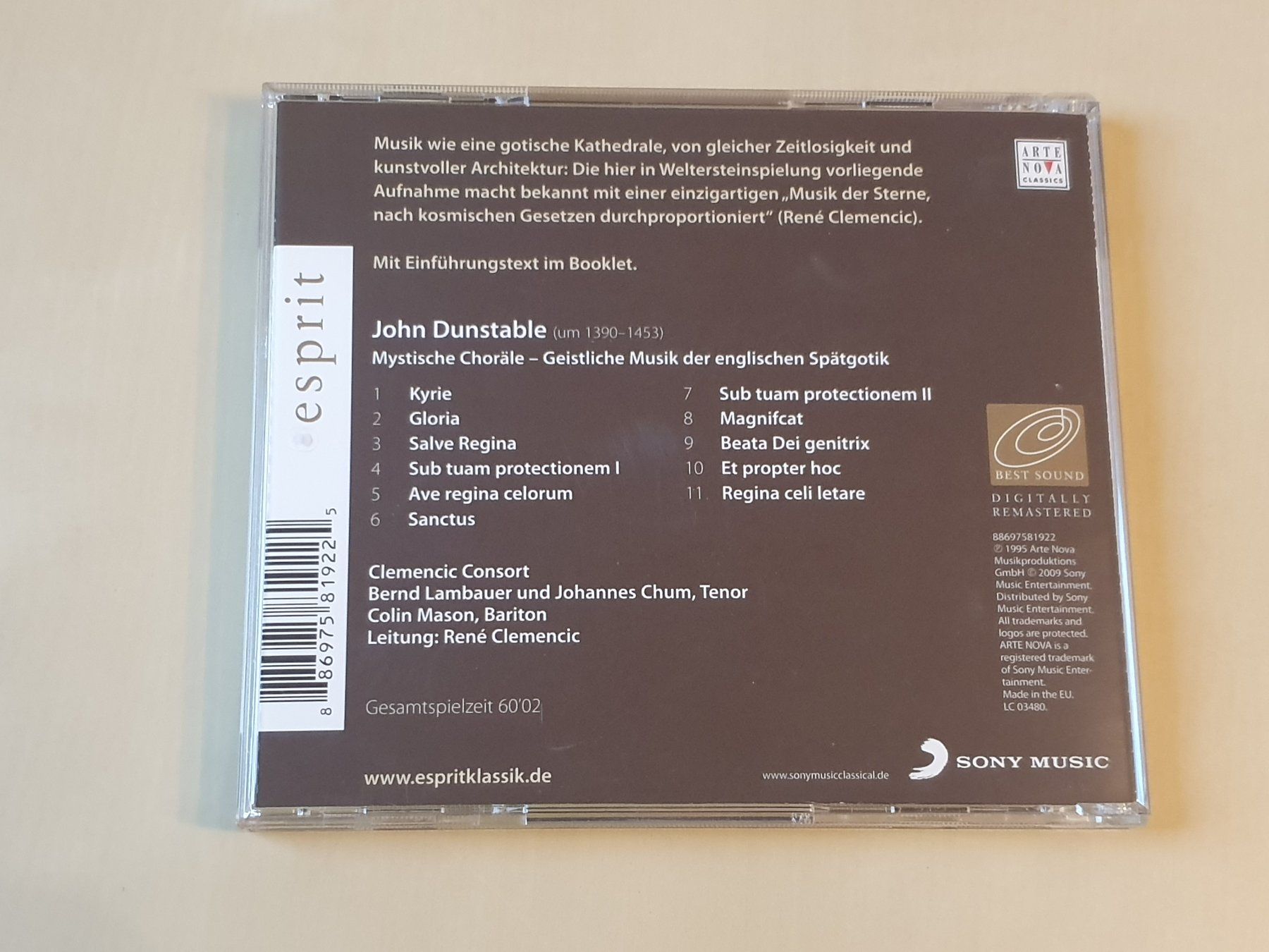 CDs: John Dunstable Mystische Choräle – Gebraucht aus Stansstad von collectorsshop 1