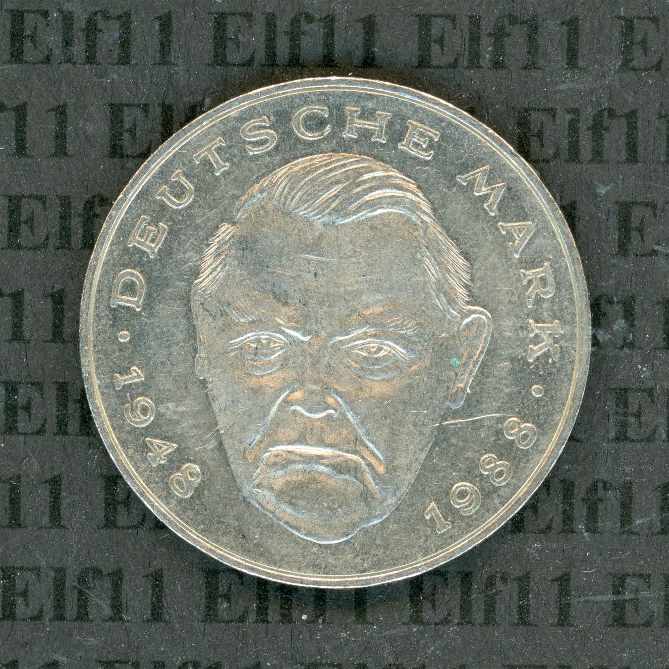 Tutti le monete: DEM___2.00 1992J Erhard -vz 2 Deutsche Mark – Usato da Widnau venduto da Elf11 1