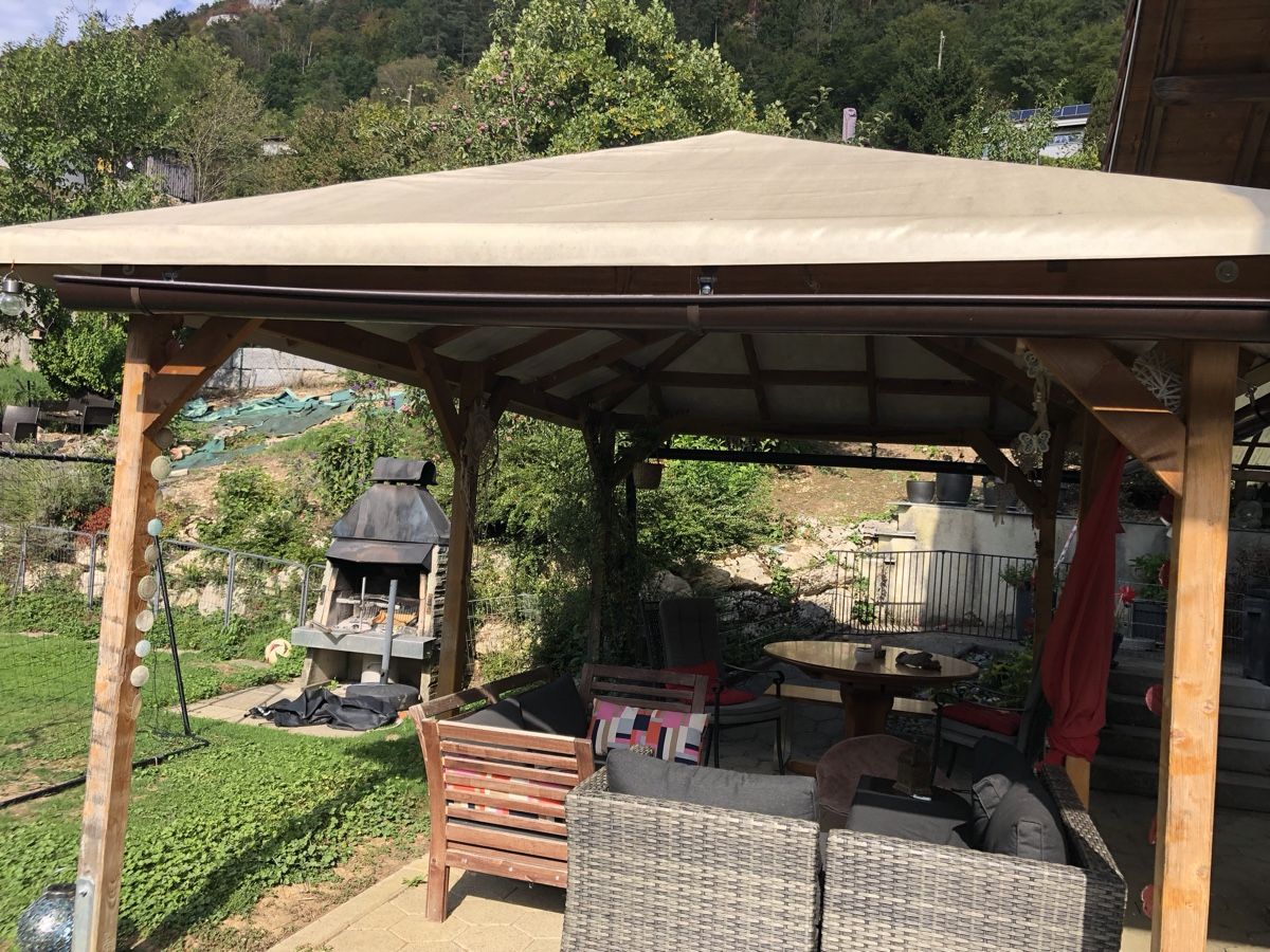 Casette da giardino & serre: Pavillon aus Holz mit Cordag Plane – Usato da Bärschwil venduto da novalu 1