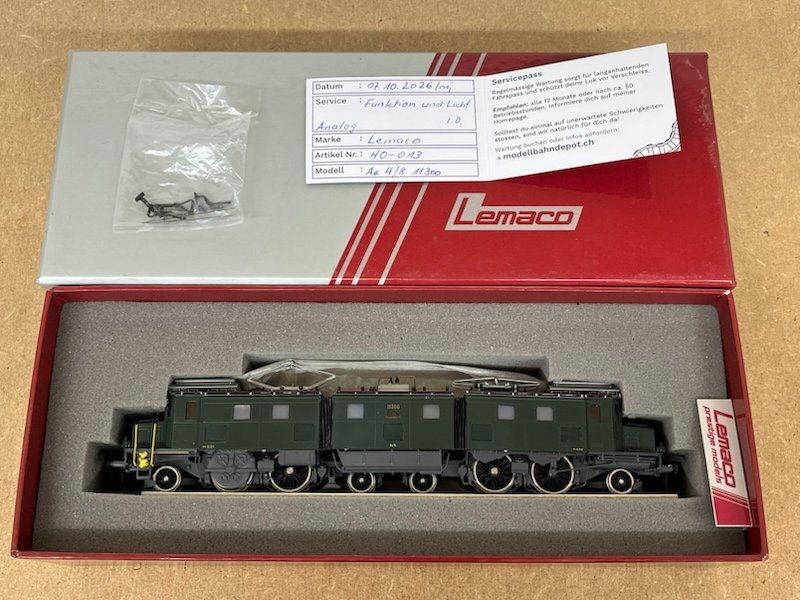 Lemaco Modelleisenbahnen: SBB Ae 4/8 Lemaco DC – Gebraucht aus Büsserach von ModellbahnDepot 5