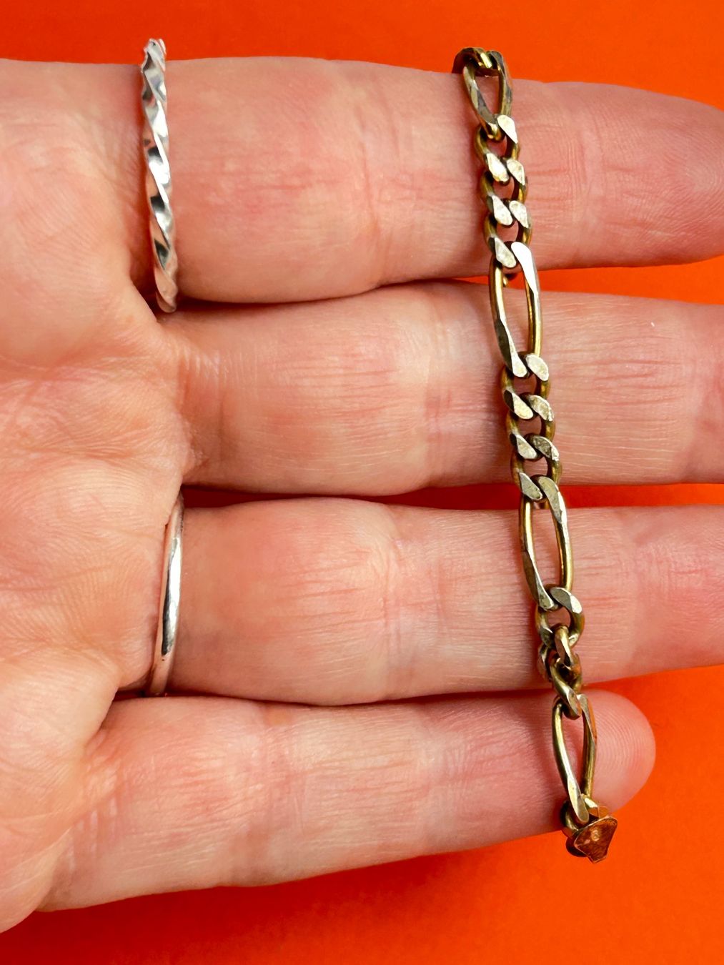 Armbänder & -reifen: Silber Armband Figarokette (20cm) – Gebraucht aus Laufen von Bellebellezza 3
