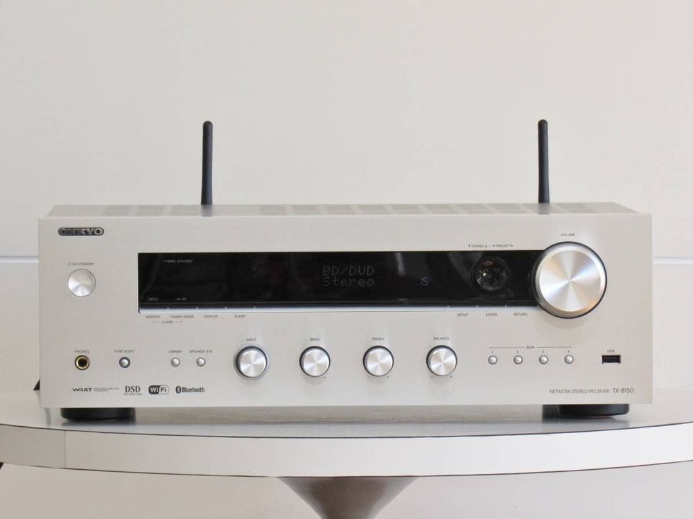 Onkyo TX-8470 - Ricevitore stereo a 2 canali con Wi-Fi, Bluetooth