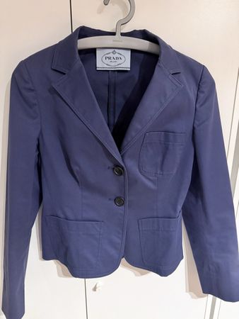 Prada Suit Set, Blue, Cotton Blend, Women's Size S/XS