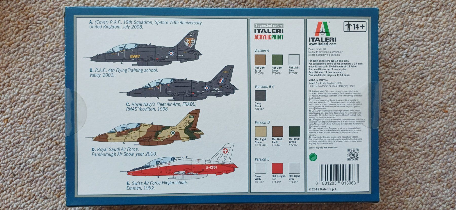 Schweizer Armee Kit di modellismo & Modellini statici: Schweizer Luftwaffe Hawk T1  1:72   Italeri 1396 – Usato da Steffisburg venduto da ursusmaritimus 1
