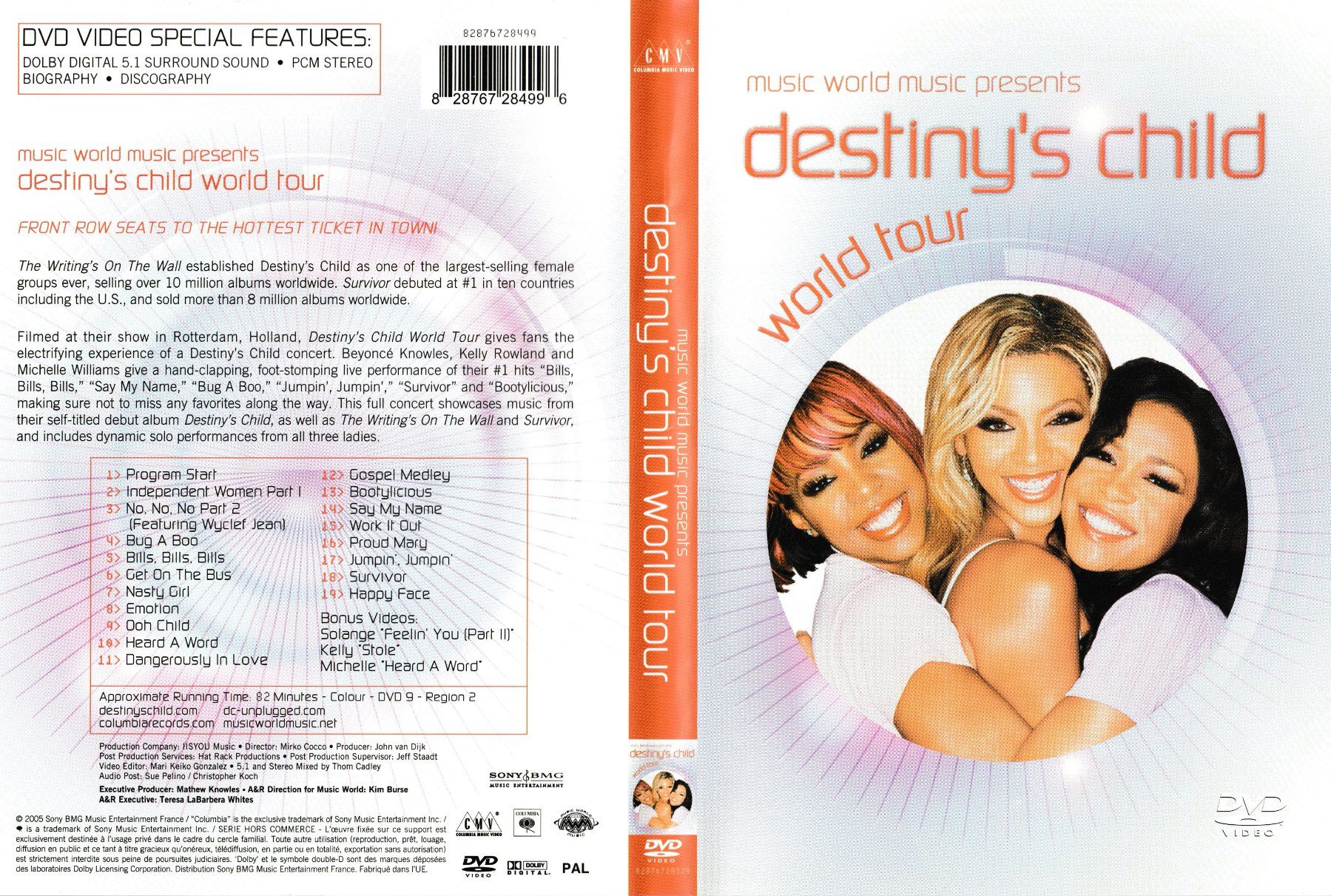 Tutti i DVDs: DVD - Destiny's Child: World Tour – Usato da Langnau am Albis venduto da MediaRescuerKeLoX