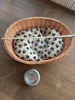 Hundekorb mit Einlage und Napf