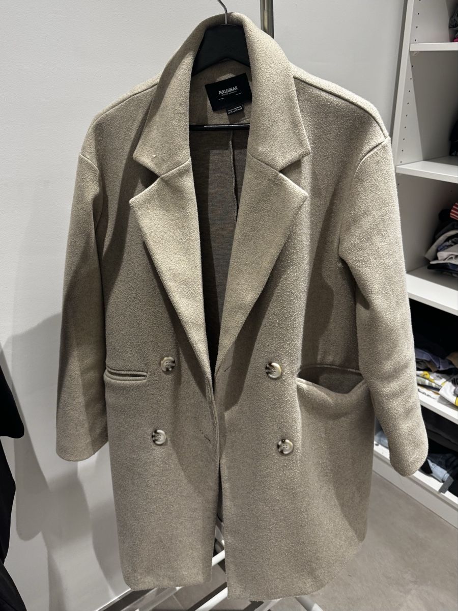 Pull&Bear Cappotti: Pull&Bear Wollmantel, beige, Grösse M – Usato da Hunzenschwil venduto da Tara_B
