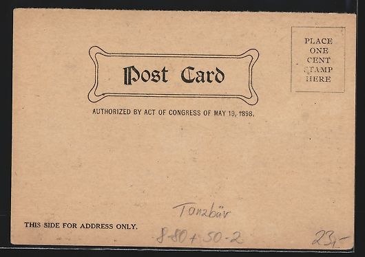 Cartoline postali: Traveling Bears doing Stunts, Tanzbär k – Usato da Berlin venduto da bartko-reher 1
