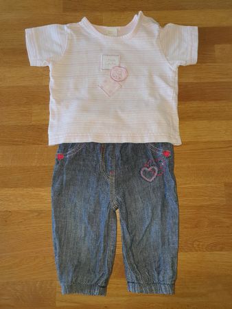 Baby-Set aus Hose und T-Shirt, Gr. 62 (3-6M)