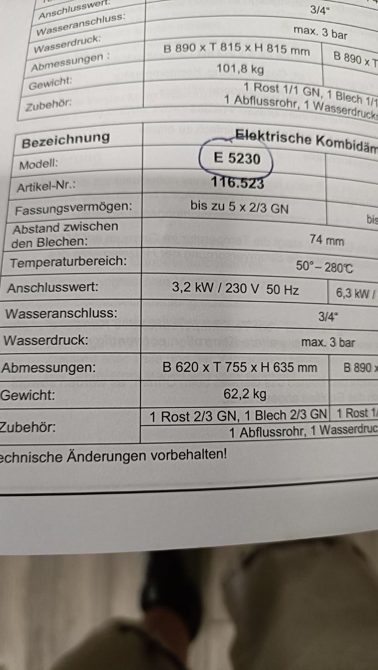 Appareils de cuisine: Elektrischer Kombidämpfer/ Steamer – D'occasion à Rafz par AnitaM02 1