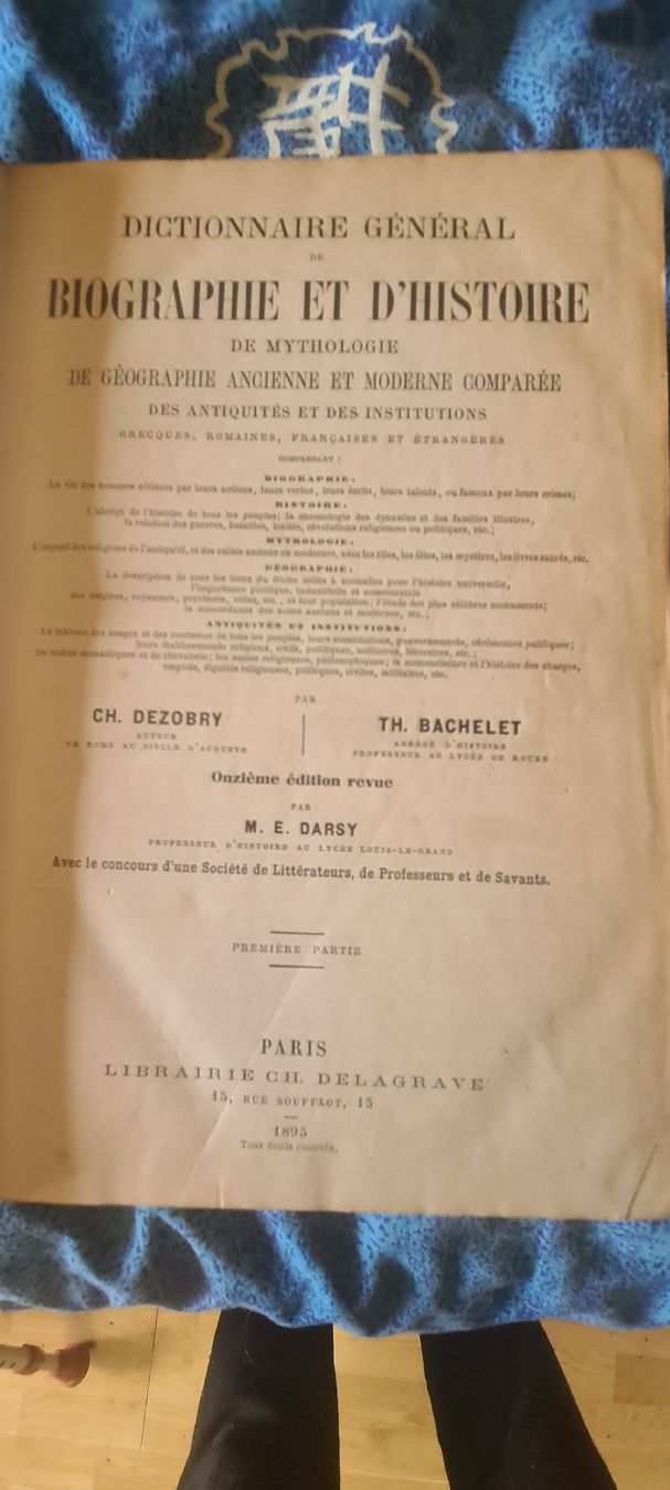 Libri: Dictionnaire de biographie antik – Usato da Bellerive VD venduto da Hermes5 2