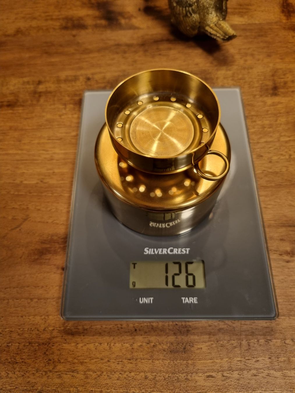 Portacandele: 2 Windlichter mit Glaszylinder, goldfarben – Usato da Scharnachtal venduto da devin03 2