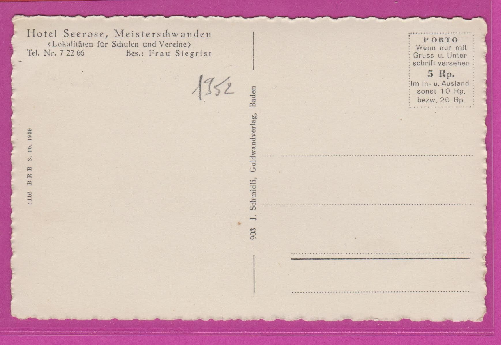 Cartoline postali: Meisterschwanden  :  alte Ansichtskarte vom Strandbad – Usato da Vitznau venduto da Ropaku 1