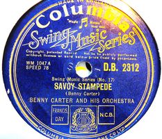 Benny Carter, Sammlung von 12 Jazz Schellackplatten