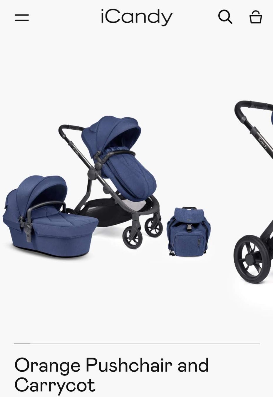 Carrozzine: iCandy Orange Twin Pushchair Bundle (Fully Equipped) – Usato da Thalwil venduto da mar_5zgb