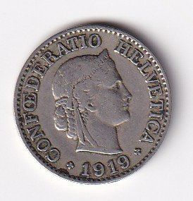 Tutti le monete: 10 Rappen 1919 rar – Usato da Neuchâtel venduto da karlpierrino