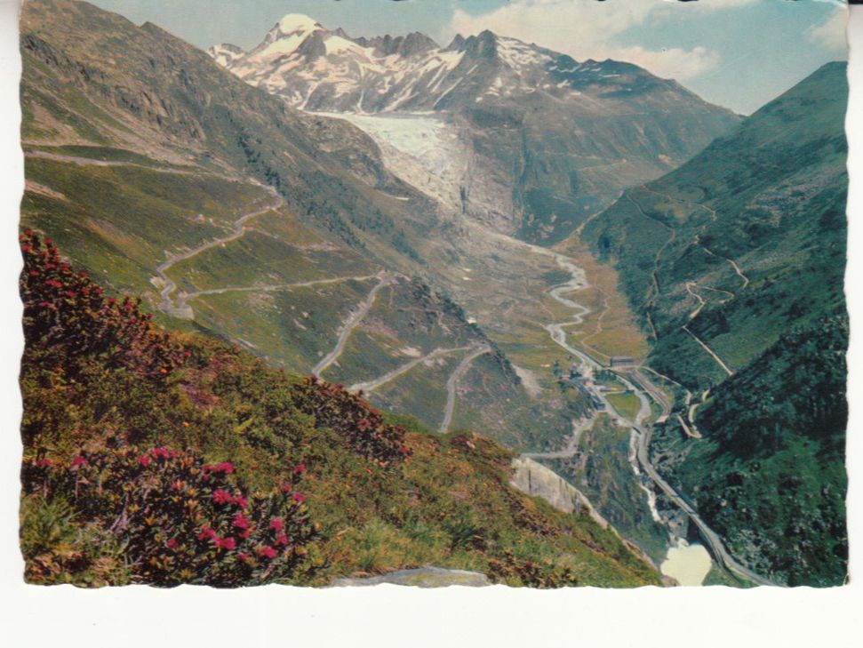 Cartoline postali: Gletsch Grimsel Furka ca. 1960 – Usato da Bürglen TG venduto da StampGraf