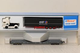 Hupac Wagen mit LKW Elf Fleischmann Spur N