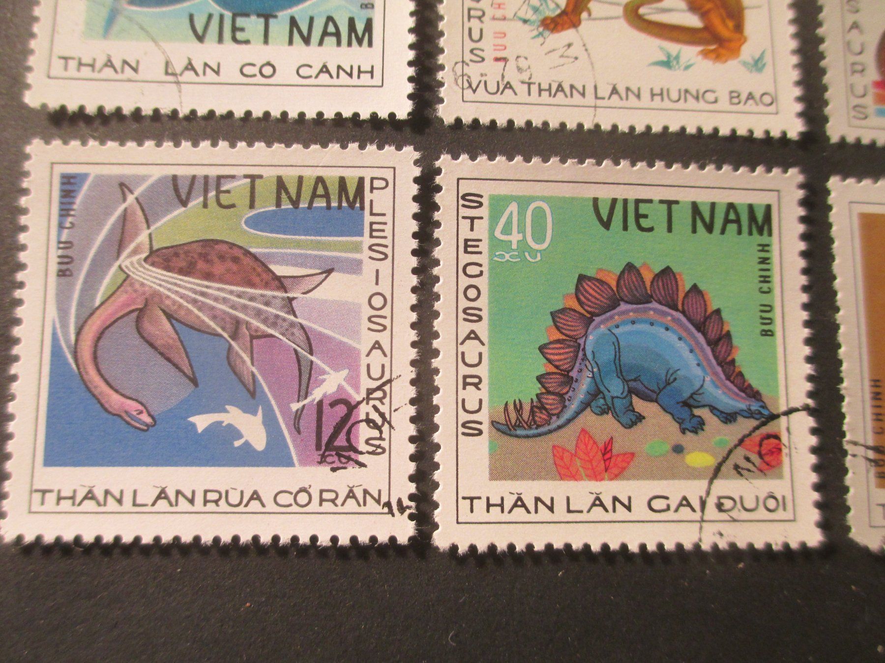 Alle Briefmarken: 8 Stk. Briefmarken Vietnam Dinosaurier – Gebraucht aus Hasle LU von Flamme6 2
