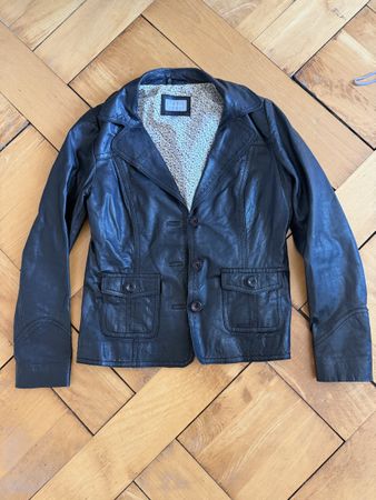Schwarze Lederjacke Maddison Gr.36