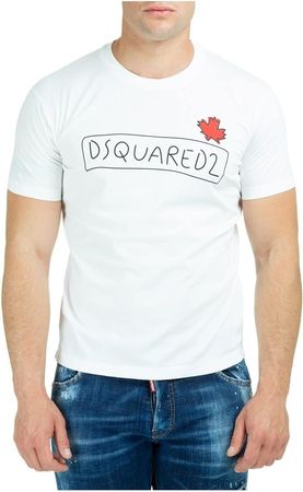 DSQUARED2 Logo T-SHIRT WEISS, Grösse XL ...