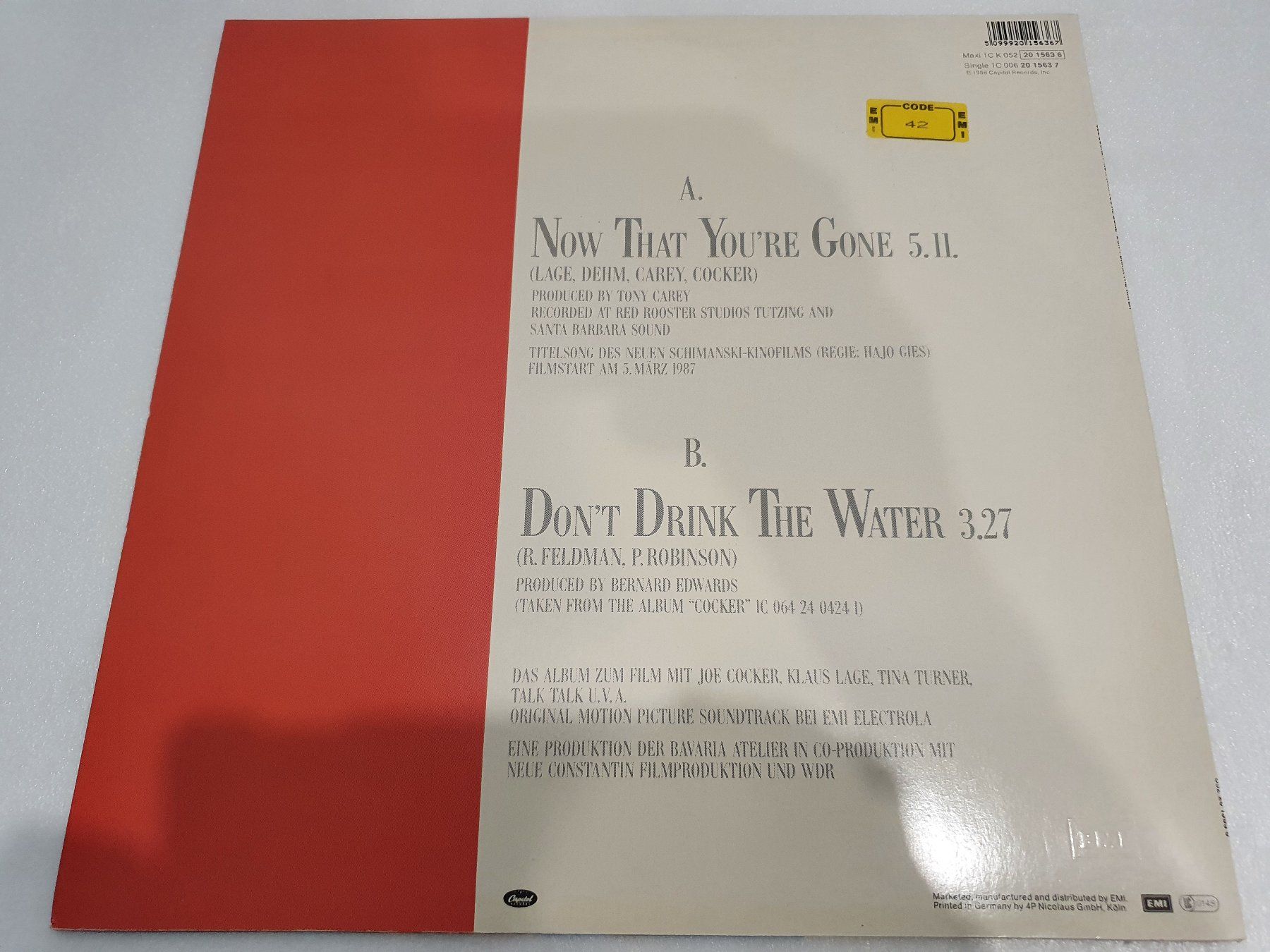 Dischi in vinile: Joe Cocker – Now That You're Gone – Usato da Uster venduto da Vinyl-Leidenschaft 1