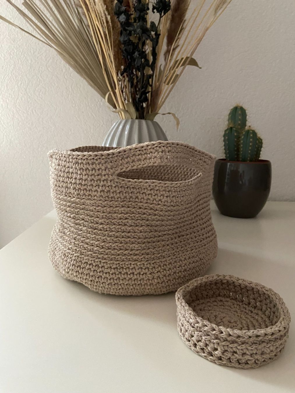 Altro per la casa: Lot paniers crochetés handmade – Nuovo e nell'imballaggio originale da Essert FR venduto da archimede03