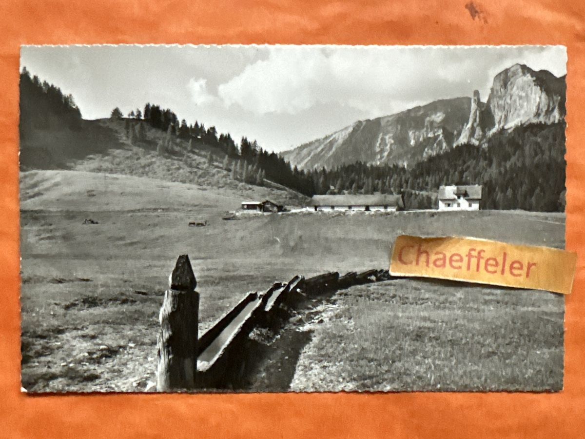 Cartoline postali: Alte Ansichtskarte 1956 Kunkelspasshöhe mit Sessagilt – Usato da Zürich venduto da Chaeffeler
