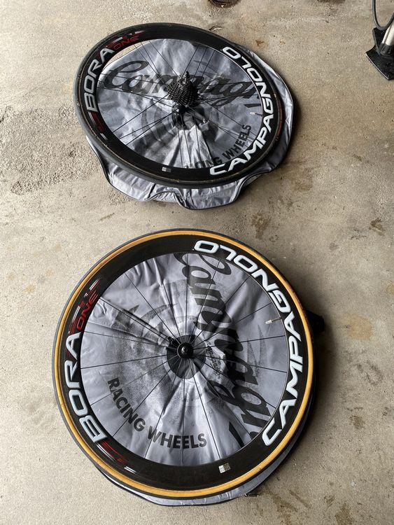 Paire De Roues Campagnolo Bora ONE 35 Tubular - Carbone 11v Shimano - Occasion Avec Défauts Détaillés