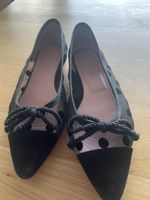 Ballerinas schwarz Tupfen Grösse 38 1/2