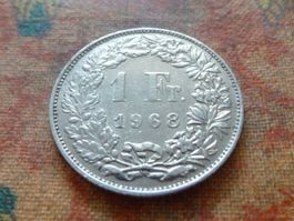 1 Fr. 1968  Sans/Ohne  "B"