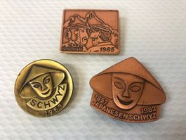 Plaketten Japanesen Schwyz/Drei Stück