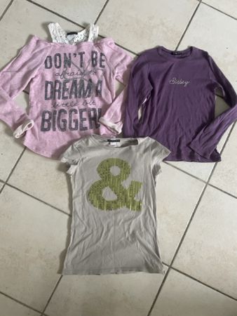 3 süsse Mädchen T-Shirts/Shirts , Gr.140, Top Zustand!