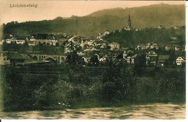 Lichtensteig SG Bahnbrücke Fluss 1912 sehr gut erhalten