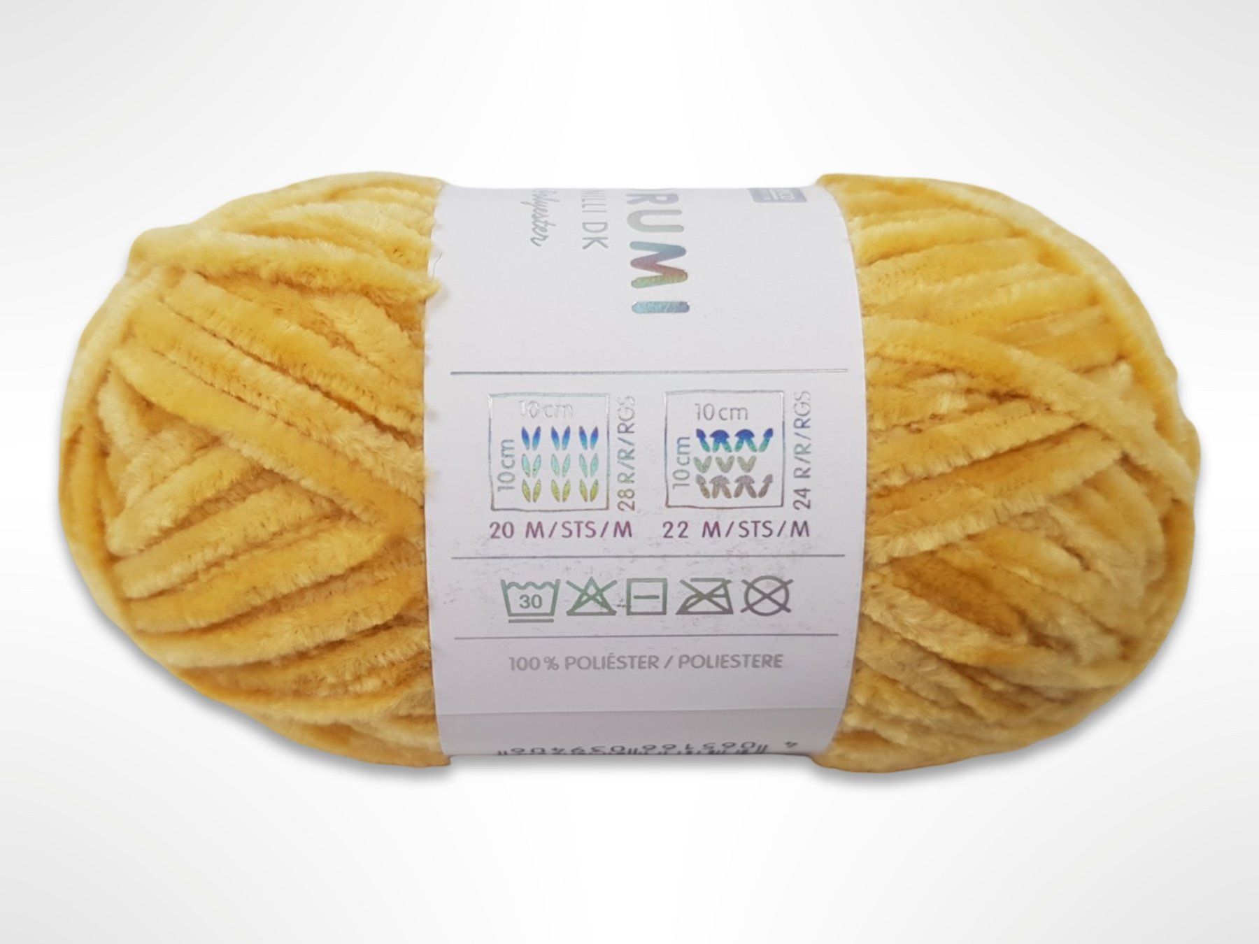 Wolle: RICO DESIGN flauschiges Garn Senf 10 Stk. – Neu (gemäss Beschreibung) aus Suhr von Restwert_Suhr 3