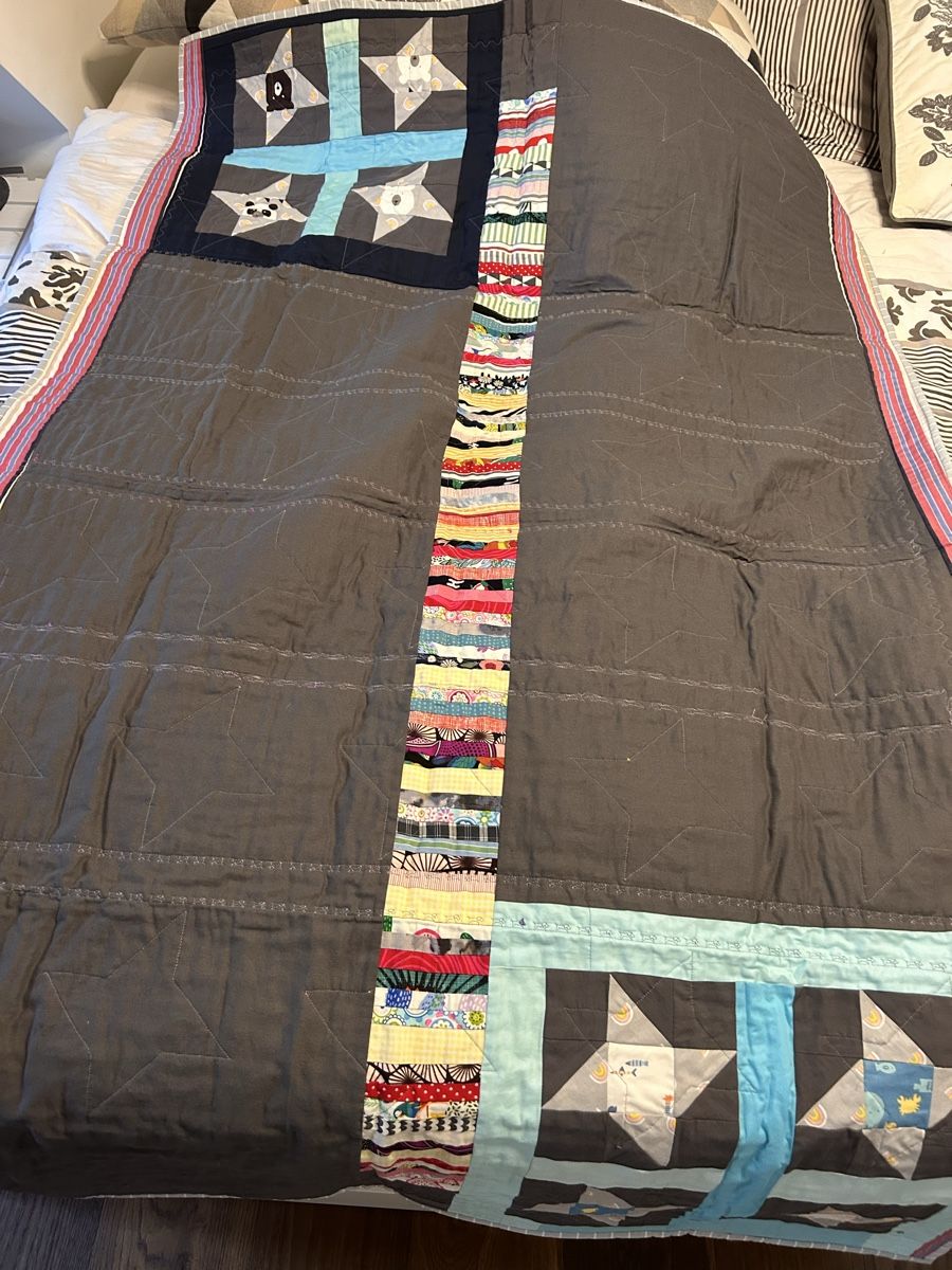 Decken: Handgefertigte Patchwork-Decke bunt mit Tiermotiven – Neu (gemäss Beschreibung) aus Rheineck von snc_g95p 3