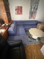Ecksofa blau alcatara Leder sehr guter  Zustand