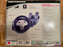 THRUSTMASTER FORCE FEEDBACK GT STEERING WHEEL & PEDALS OVP