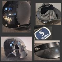 Shoei Helm mit Visir, Schwarz Grösse S