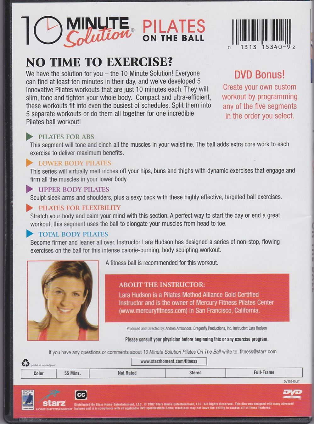 Tutti i DVDs: DVD: 10 Minute Solution - Pilates On The Ball - sehr gut – Usato da Witterswil venduto da Timmytiger 1