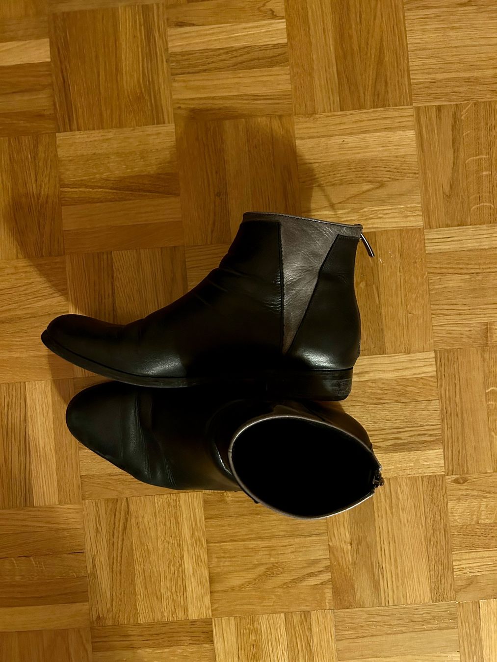 Scarpe da donna: Schwarze Leder-Herbstboots Gr. 41 – Usato da Zürich venduto da 11Orchidee30 1