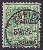 Nr. 49 Vollstempel ZÜRICH ZH, mit Kleinbefund, Kat: 150.-