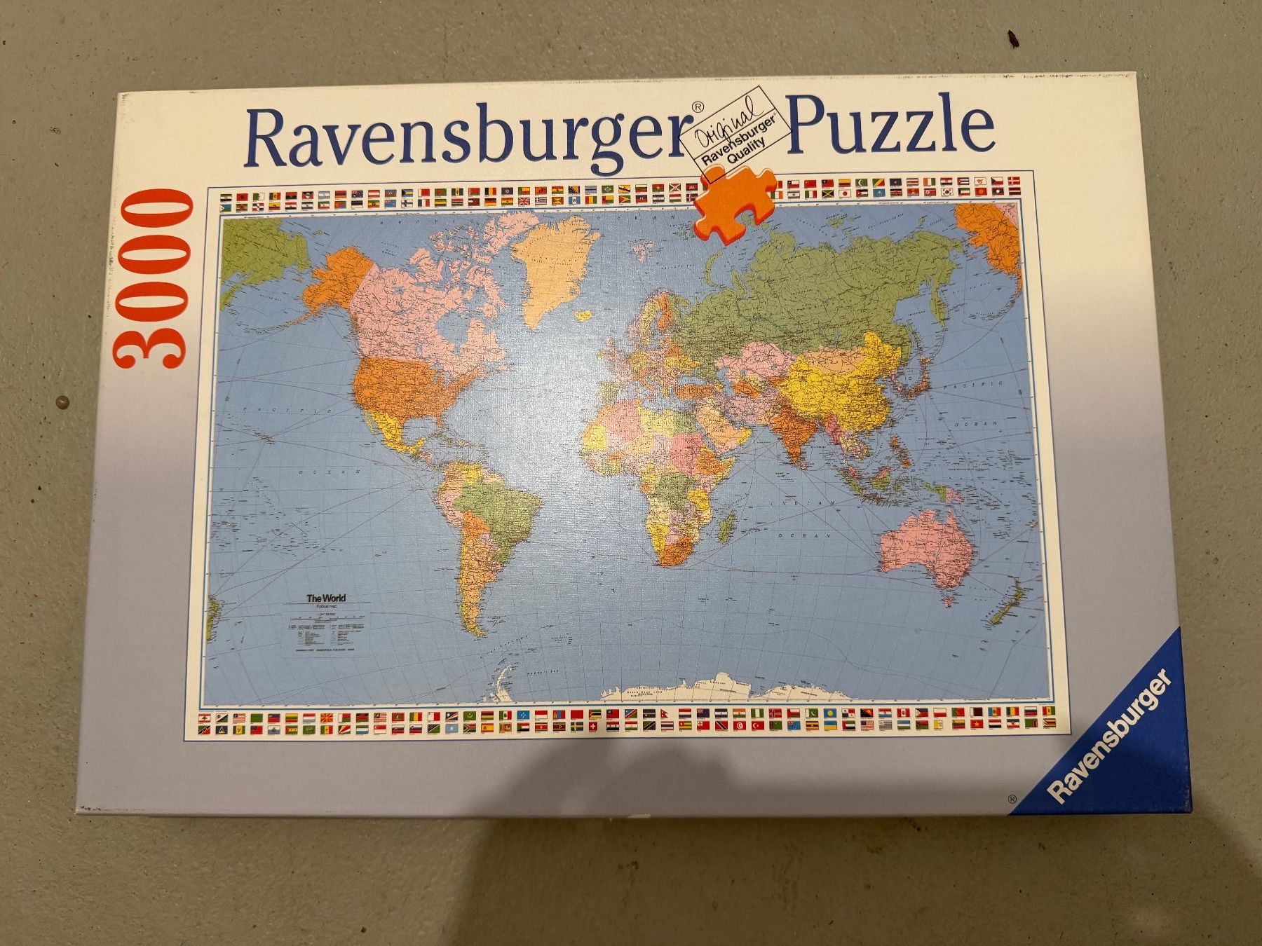 Ravensburger Puzzles: Ravensburger Weltkarte 3000 Teile – Gebraucht aus Zollikofen von Maria_verena